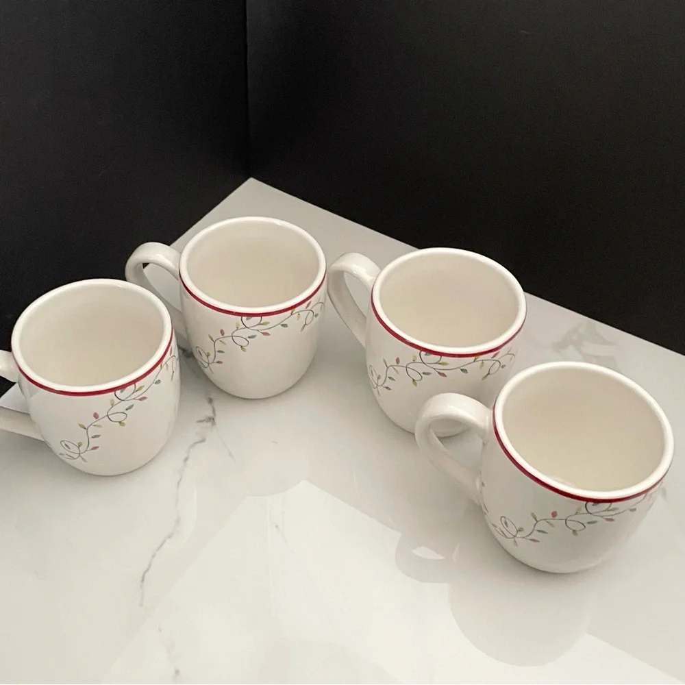 SET of 4 Forest Gnome Mugs by Pottery Barn